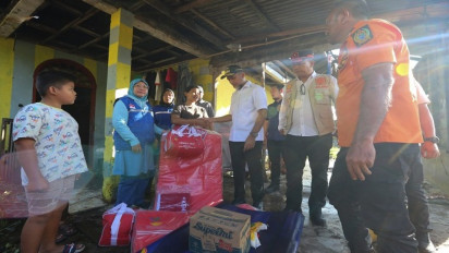 Tinjau Dampak Banjir Bandang di Sibolangit, Wagub Sumut Imbau Masyarakat Tetap Waspada