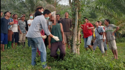 Geger! Pria Ini Ditemukan Tewas Tergantung pada Sebatang Pohon