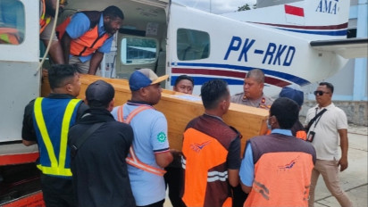 Jenazah Korban Kekejaman OTK di Yahukimo Dievakuasi ke Makassar