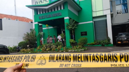 Polisi Olah TKP Penembakan di Gedung MUI Pusat