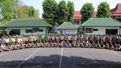Perkokoh Sinergitas, Apel Gabungan di Lumajang, Dandim 0821 : TNI-Polri Bagaikan Sepasang Kekasih