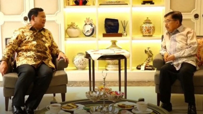 Jusuf Kalla Ungkap Isi Pertemuannya dengan Prabowo Subianto Hari Ini