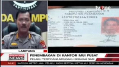Polisi Belum Ungkap Penyebab Kematian Pelaku Penyerangan dan Penembakan di Gedung MUI