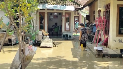 Sungai meluap, Ribuan Rumah Terendam Banjir di Cirebon