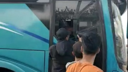 Terekam CCTV, Detik-detik Bus Tabrak Petugas SPBU di Indralaya Ogan Ilir Hingga Tewas