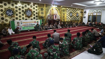 Yonif 721 Kipan C Makkasau Bakal Bertugas ke Papua, Polres Palopo bersama Kodim 1403 Palopo Gelar Dzikir Bersama