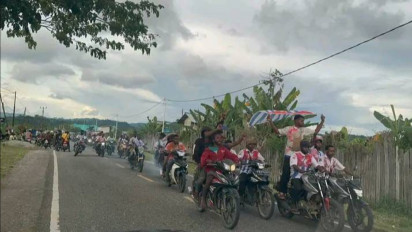 Polisi Amankan Sejumlah Siswa di Nabire Usai Konvoi Pawai Kelulusan dengan Mengibarkan Bendera Bintang Kejora