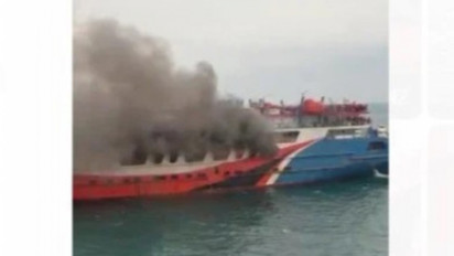 Ini Kronologi Lengkap dan Penyebab Kapal KMP Royce 1 yang Angkut Ratusan Penumpang Terbakar di Perairan Merak