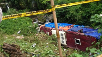 Kabar Terbaru soal Insiden Bus Wisata Masuk Jurang di Guci Tegal, Satu Orang Tewas, Walkot Tangsel Lakukan Ini