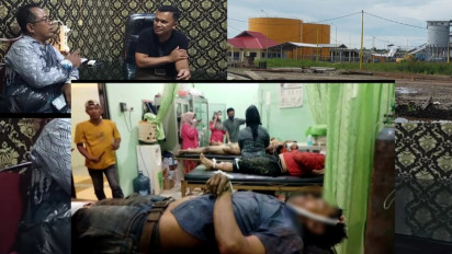 Tangki Penampungan Limbah Pabrik Kelapa Sawit  PT.HPP Meledak, 4 Pekerja Tewas