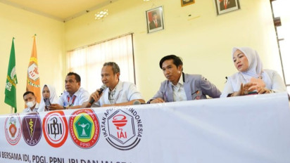 Kompak Aksi Damai Tolak Omnibus Law Kesehatan, Tenaga Medis Gorontalo Pastikan Tak Ganggu Layanan