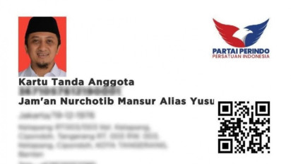 Ustaz Yusuf Mansur Gabung Perindo, Hary Tanoe Pamer KTA: Caleg Perindo Dapil DKI