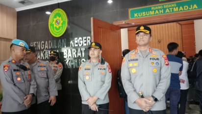Polisi Siagakan Puluhan Personel Amankan Sidang Vonis Teddy Minahasa