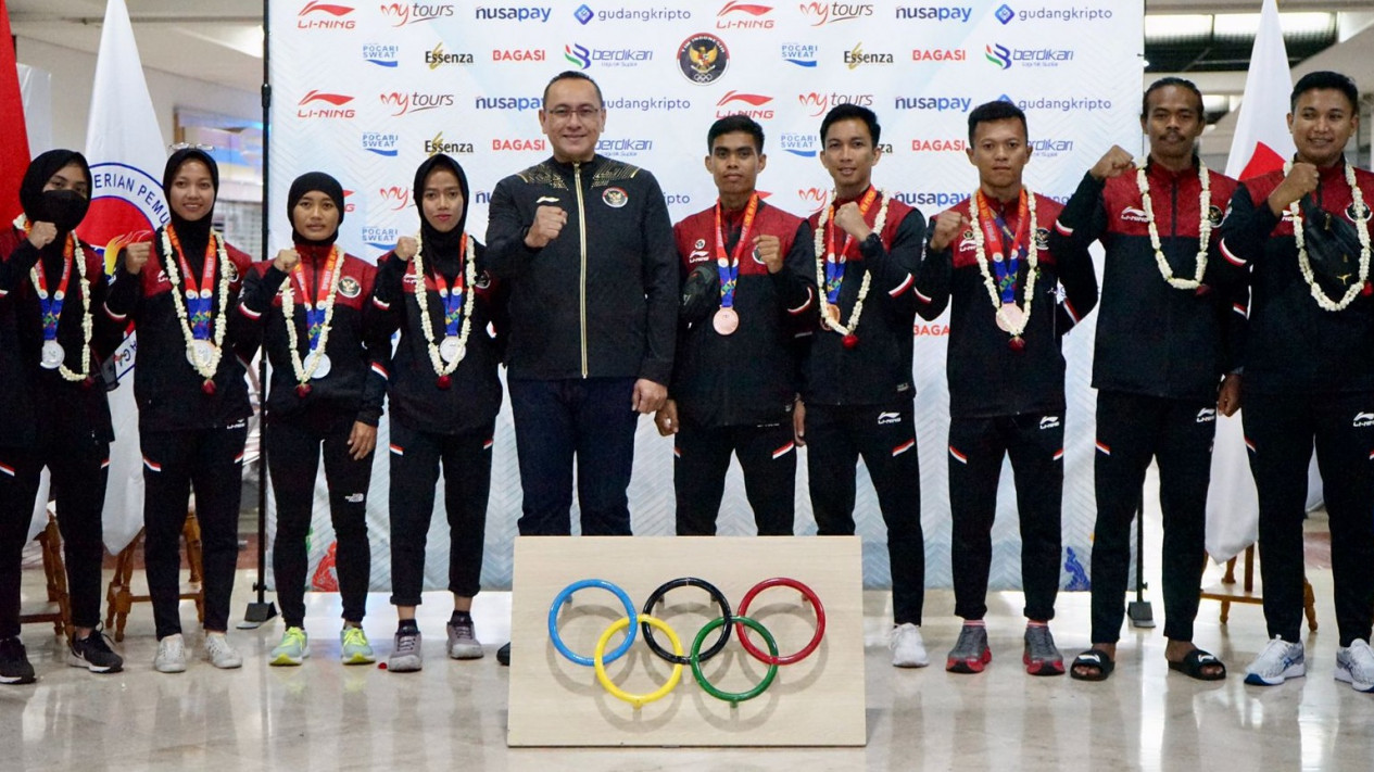 NOC Indonesia Sambut Kepulangan Obstacle Race usai Bawa Medali SEA Games 2023
            - galeri foto