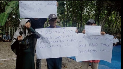 "Pak Jokowi Jangan Usir Kami", Ini Keluhan Warga Terdampak Bendungan Karangnongko Bojonegoro