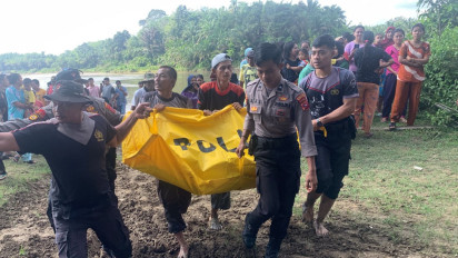 Setelah 3 Hari Pencarian, IRT Hanyut di Sungai Batanghari Dharmasraya Ditemukan Tewas di Kabupaten Tebo Jambi