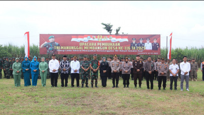 Mabes TNI dan Pemerintah Kabupaten Mojokerto Gelontorkan Anggaran 1,6 Miliar untuk TMMD