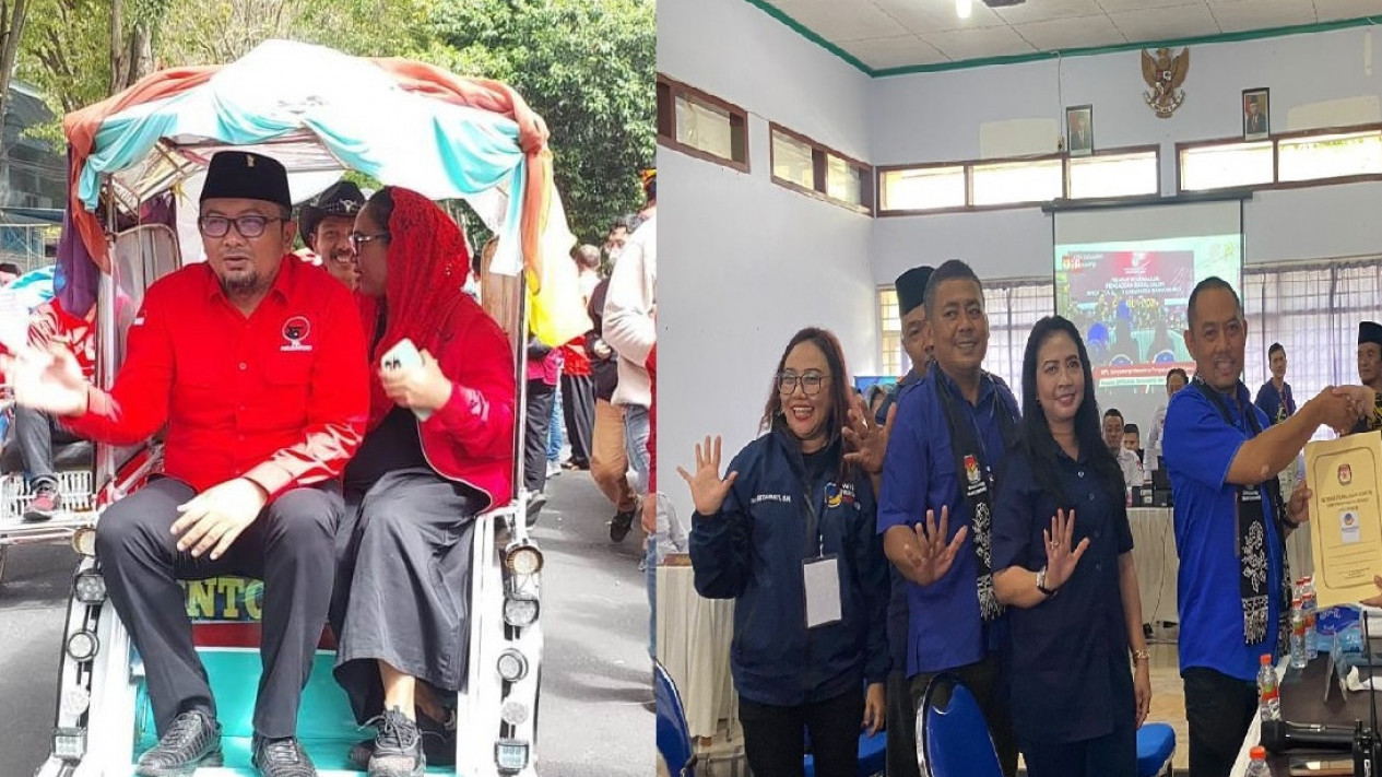 Nyaris Bersamaan, PDIP dan Partai Nasdem Daftar Bacaleg di KPUD Banyuwangi Hari ini
            - galeri foto