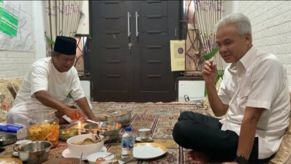 Sowan ke  Gus Muwafiq, Ganjar Pranowo Disuguhi Menu Bebek Klathak