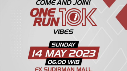 Jangan Lewatkan Serunya One Run 10K Vibes di Sudirman, Catat Tanggalnya!