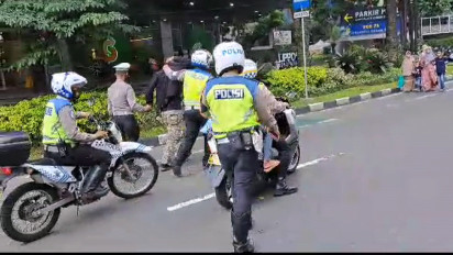 Polantas Gagalkan Pencopetan di Angkot. Pelaku Berpindah-pindah Naik Angkutan