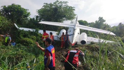 Empat WNA Asal China Penumpang  Pesawat  Tergelincir di Morowali Selamat dan Dirawat di Rumah Sakit Perusahaan