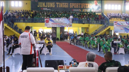 124 Atlet NPC Medan Dilepas, Ketua Kontingen NPC Kota Medan Target Juara Umum