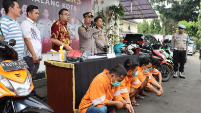 Beraksi di 16 TKP, Sindikat Pelaku Curanmor Berhasil Dibekuk Polsek Blimbing Malang Kota