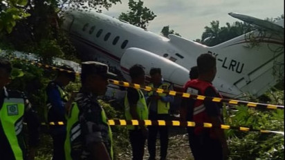 KNKT Mulai Selidiki Penyebab Pesawat Tergelincir di Morowali