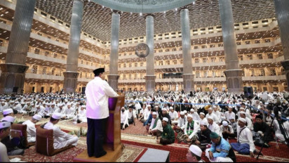 Hadiri Halal Bihalal Majelis Riyadlul Jannah, Prabowo Subianto Bersyukur Indonesia Bersatu Atasi Pandemi Covid-19