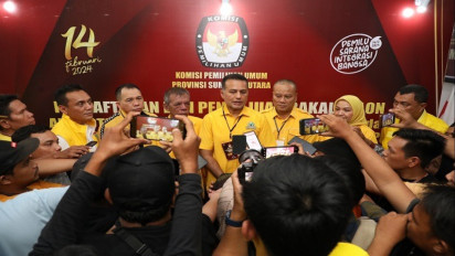 KPU Menguning, Golkar Sumut Daftarkan Bacalegnya, Targetkan 24 Kursi di DPRD
