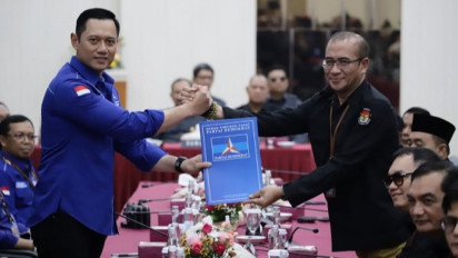 KPU Terima Berkas Pendaftaran 580 Bacaleg DPR dari Partai Demokrat