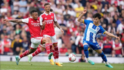 Hancur Lebur! Dipermalukan Brighton & Hove Albion 0-3 di Kandang Sendiri, kans Juara Liga Inggris Arsenal Menipis