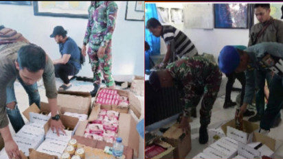 TNI AL dan Tim Gabungan Berhasil Ungkap Penimbunan Barang Ilegal di Nunukan