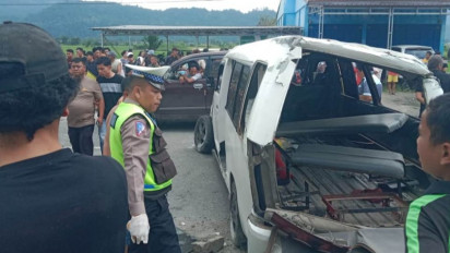 Polisi Tetapkan Sopir Angkot Ugal-Ugalan di Taput yang Sebabkan 8 Pelajar Terluka
