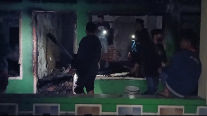 Diduga Korsleting Listrik, 32 Ruangan di Pondok Pesantren Darul Muttaqien Temanggung Ludes Terbakar