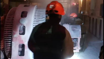 PLTA Bengkok Dago Bandung Kebakaran, Pemukiman Warga Sekitar Mati Listrik