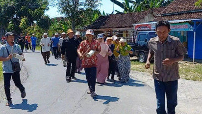 Libatkan Ratusan Warga Blora, BNPB Gelar Simulasi Evakuasi Mandiri Banjir Luapan Bengawan Solo
