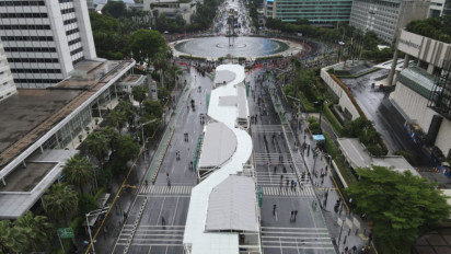 Viral! Halte Bundaran HI Bocor saat Diguyur Hujan, PT TransJakarta Klaim Itu Kesalahan Kontraktor