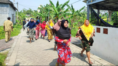 Ratusan Warga Sidorejo Gresik Berhamburan Menyelamatkan Diri, Ini yang Terjadi
