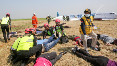 Latih dan Uji Kesigapan Personel, Bandara Juanda Gelar Latihan Penanggulangan Keadaan Darurat