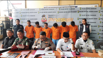 Aparat Polsek Metro Tamansari Ciduk Sindikat Curanmor Gunakan Senpi Asal Lampung