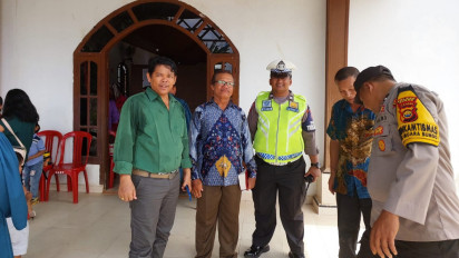 Jamin Keamanan Ibadah Kenaikan Isa Almasih, Polres Bungo Turunkan 121 Personil