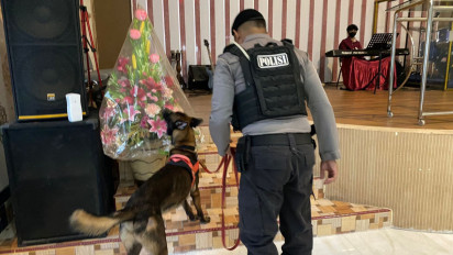 Amankan Perayaan Kenaikan Isa Almasih di 9 Gereja Kota Probolinggo, Puluhan Polisi Dikerahkan