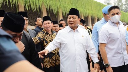 'Tokoh Indonesia Banyak Omdo!' Tegas Prabowo di Acara Halal Bihalal di Masjid Istiqlal