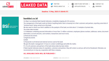 Polisi dan BSSN Mulai Penyelidikan Kasus Serangan Kelompok Hacker ke Sistem Bank Syariah Indonesia