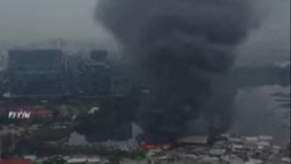 Kebakaran Landa Permukiman Padat Penduduk di Penjaringan