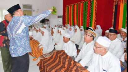 Siap Berangkat ke Tanah Suci Makkah, 74 Calon Haji Asal Kabupaten Tapteng Kloter Pertama Masuk Asrama Haji Medan