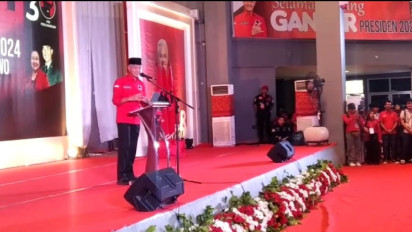 Puluhan Ribu Kader Hadiri Konsolidasi  PDIP Sumsel, Ganjar : Saya Ikut Perjuangkan Pemekaran Muratara dan Pali