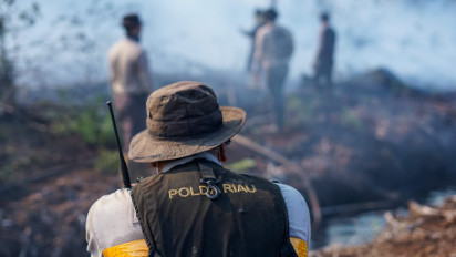 Polres Dumai Mengungkap 4 Kasus Pembakar Hutan dan Lahan Gunakan Aplikasi Dashboard Lancang Kuning